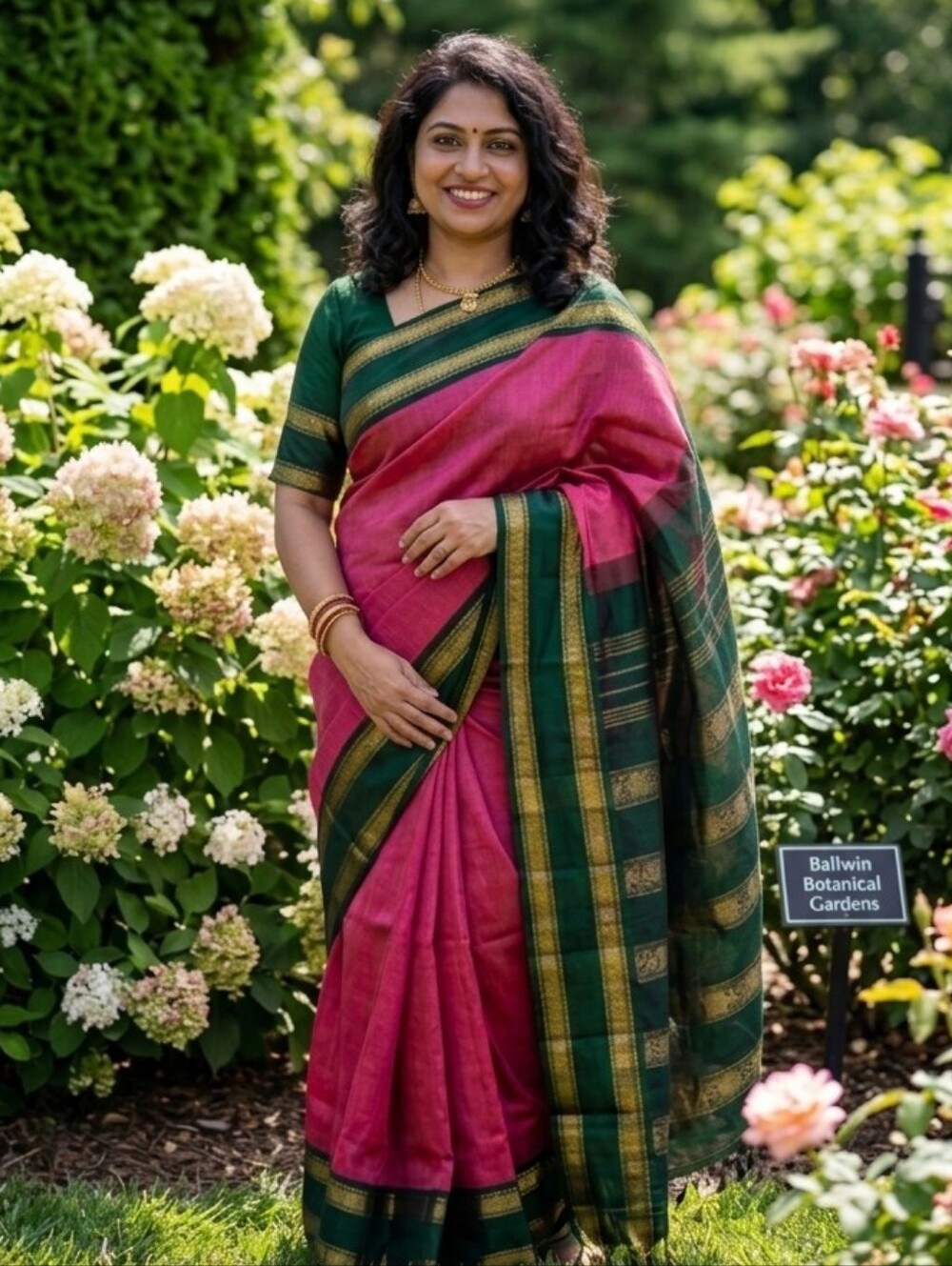 Women Pure Sico Kanchipuram Saree W Blouse Royal Handloom Weddimg Festive Korvai